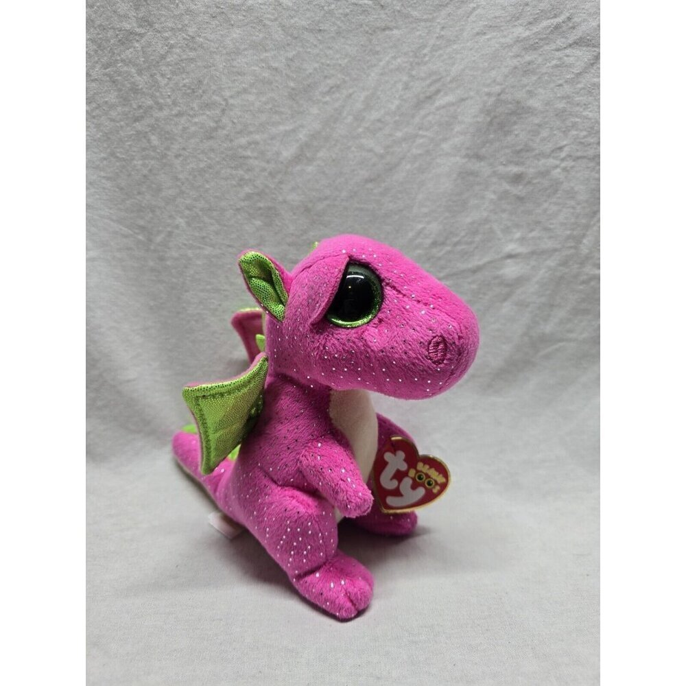 Ty Beanie Boos DARLA the Pink Dragon (6 Inch) Stuffed Plush New With Tags